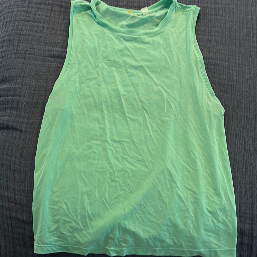 Sleeveless Green Top